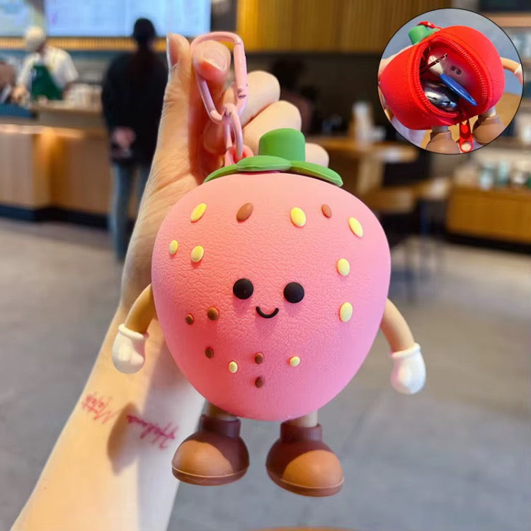 15cm Fruit Purse Keychain Earphone/Purse (4 Styles)