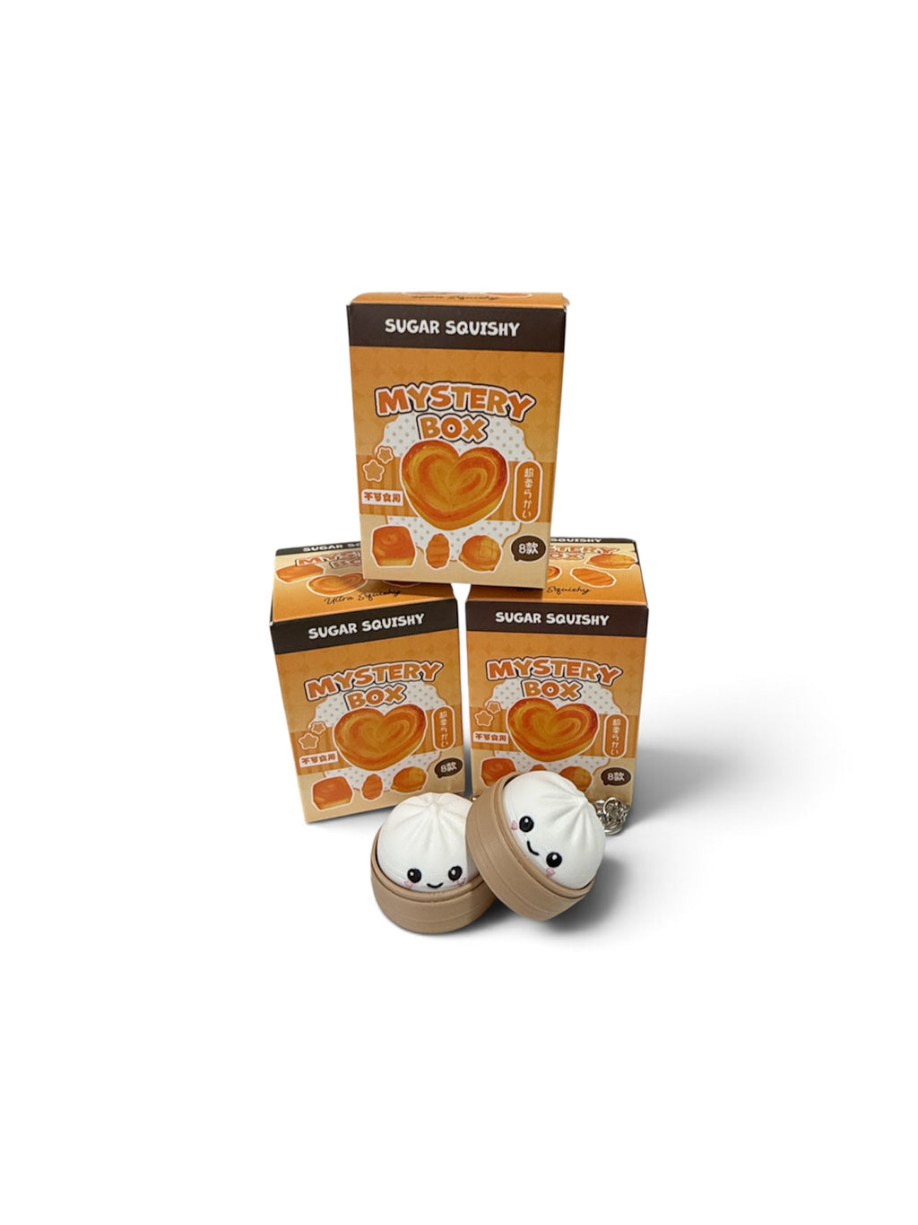 Dumpling Keychain Clicker & Mystery Mini Bakery Squishy