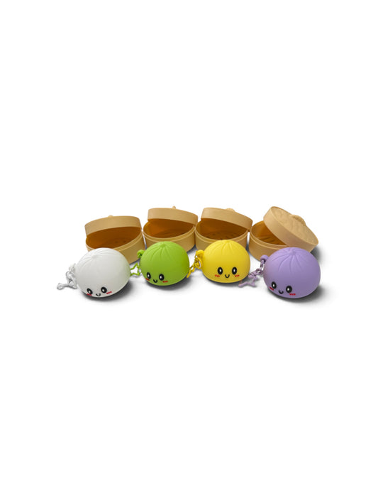 5CM Silicone Light Up Boa Dumpling Light Up Keychain