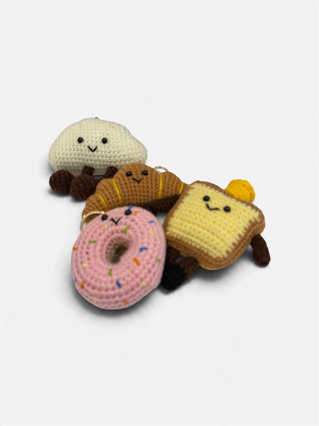 10cm Handmade Crochet Food Keychains