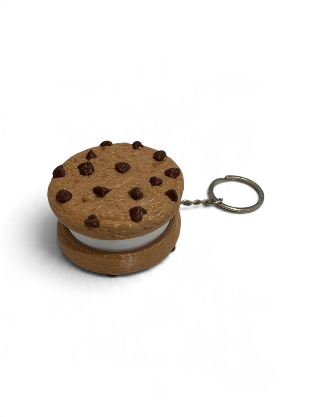 3D Printed Chocolate Chip Cookie Clicker Keychain