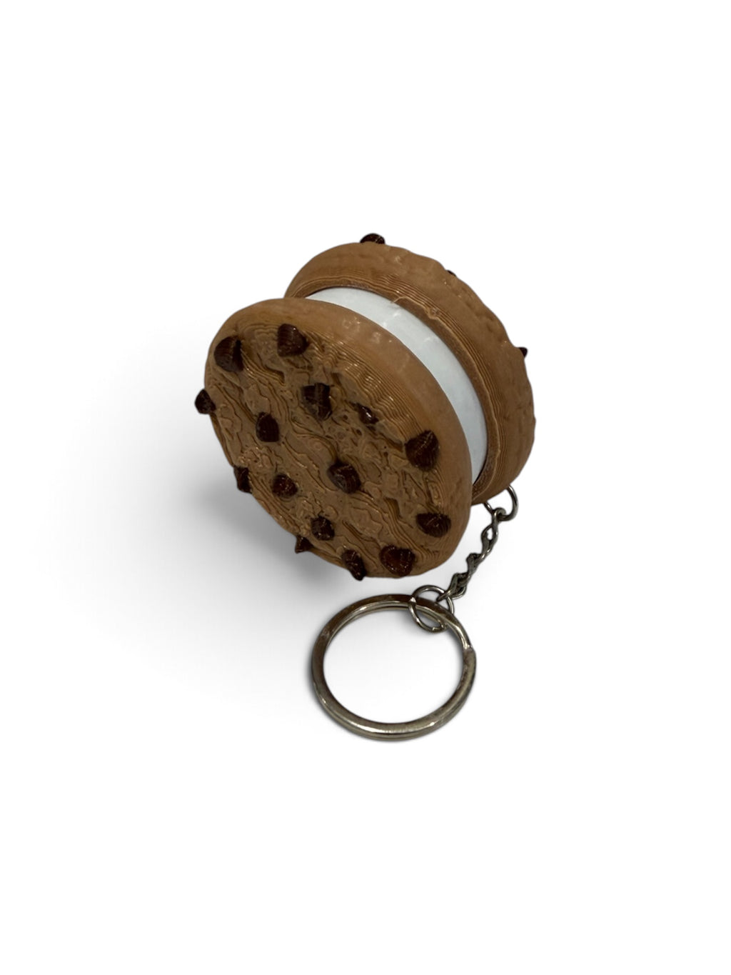 3D Printed Chocolate Chip Cookie Clicker Keychain