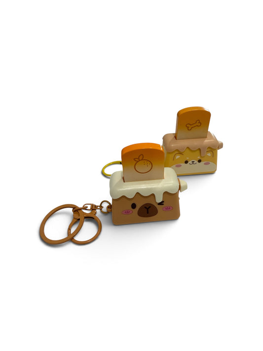 Kawaii Toaster Pop-Up Keychain 6x4.5cm