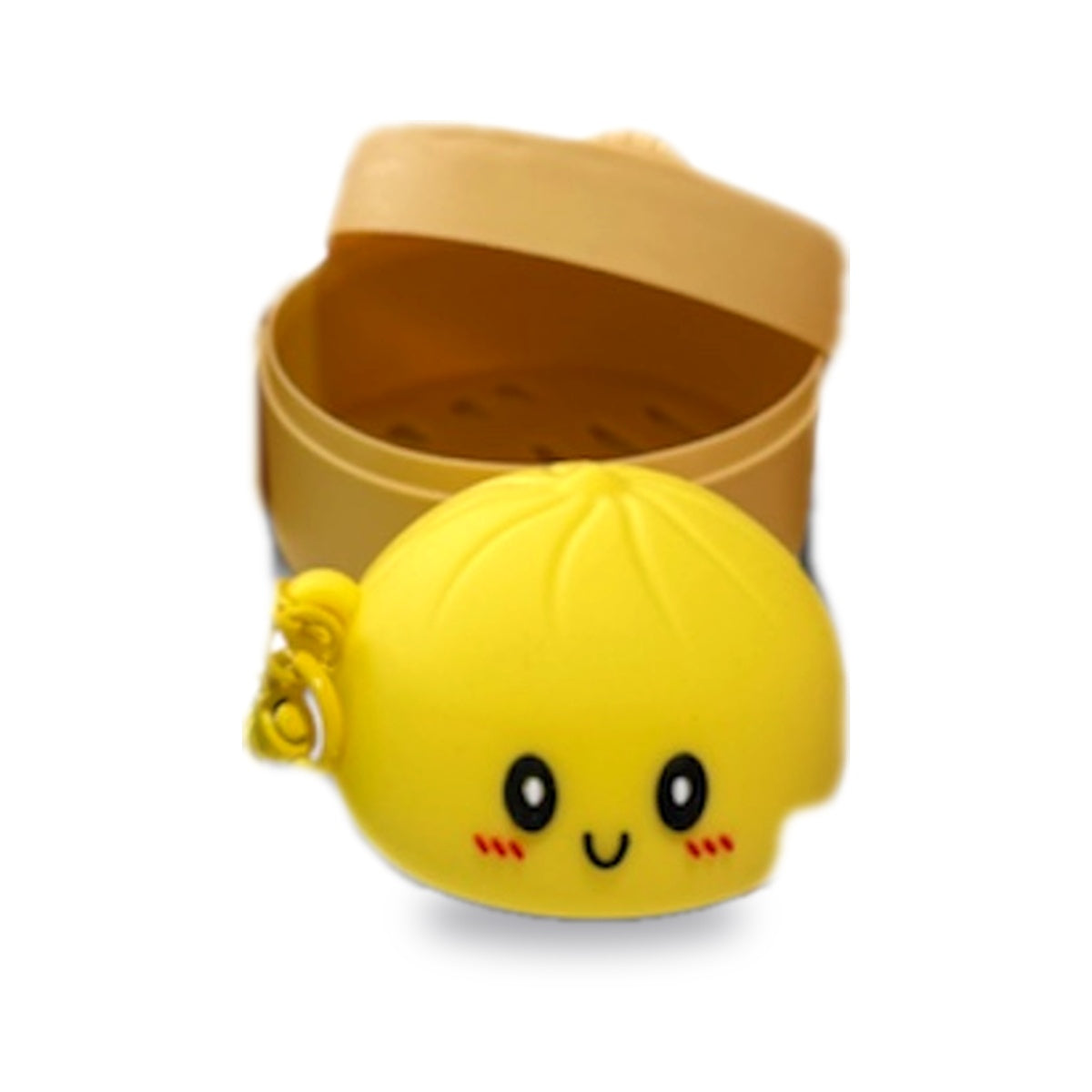 5CM Silicone Light Up Boa Dumpling Light Up Keychain